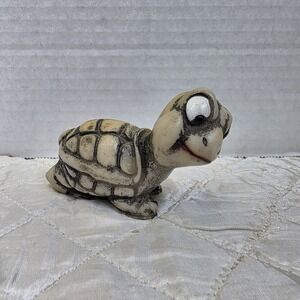 Cute‎ Vintage Cresco Turtle Figurine Whimsy Resin Book Case Fairy Garden Planter